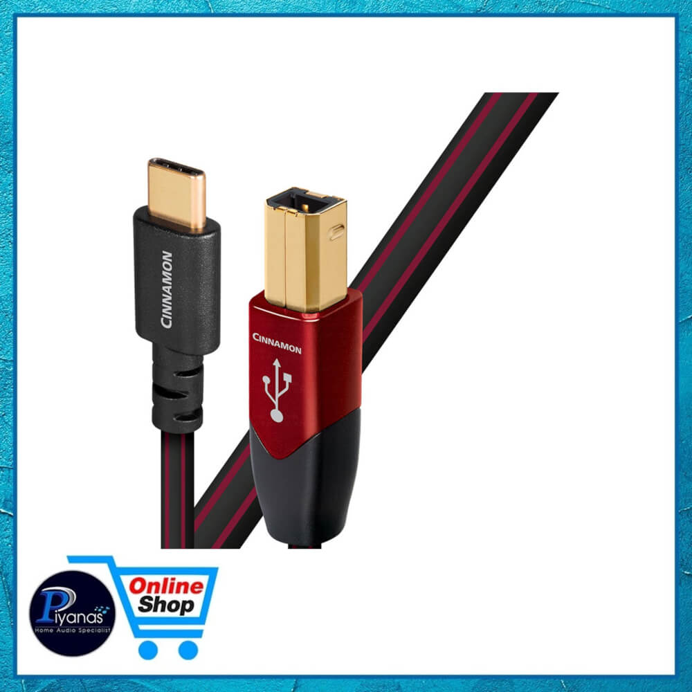 สาย USB AUDIOQUEST : USB-CINNAMON (C TO B) (USB 2.0) (1.5 เมตร)